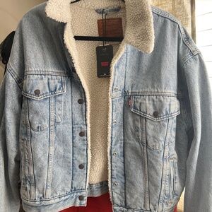 90S SHERPA TRUCKER JACKET **Brand new w/ tags**